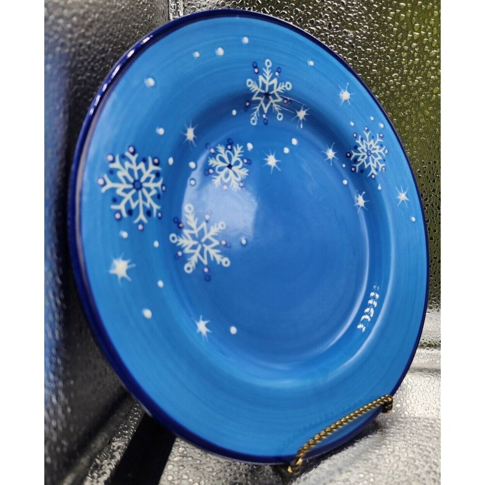 Pfaltzgraff Ice Crystals  Holiday/Winter Snowflakes Salad Plates (Set of Four) - Picture 13 of 16